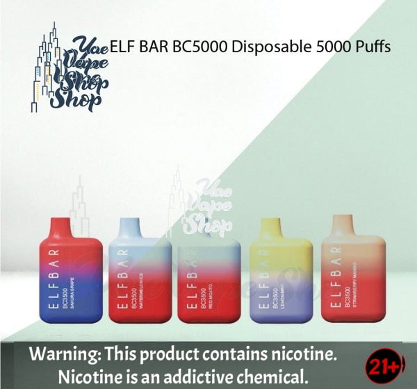 Best ELF BAR BC5000 Disposable 5000 Puffs in UAE