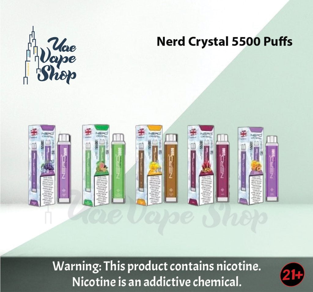 Nerd Crystal 5500 Puffs Disposable IN UAE
