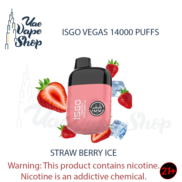 ISGO-VEGAS-14000-PUFFS-STRAW-BERRY-ICE