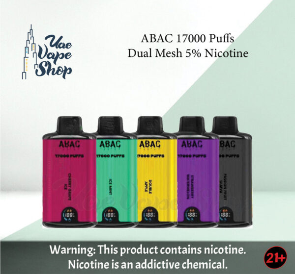 ABAC 17000 Puffs disposable vape dubai