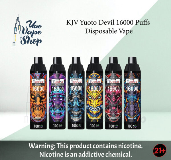 YUOTO KJV Devil 16000 Puffs disposable vape uae